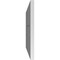 Ekena Millwork Vertical Surface Mount PVC Gable Vent: Functional, w/ 3-1/2"W x 1"P Standard Frame, 26"W x 16"H GVPVE26X1601SF - alternate 2